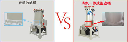 電鍍過濾機(jī)濾筒與底座PK